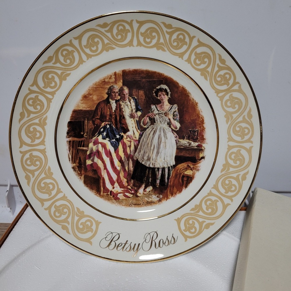 Avon Betsy Ross Commemorative Plate 1973 Limited Edition Collectible rare unique